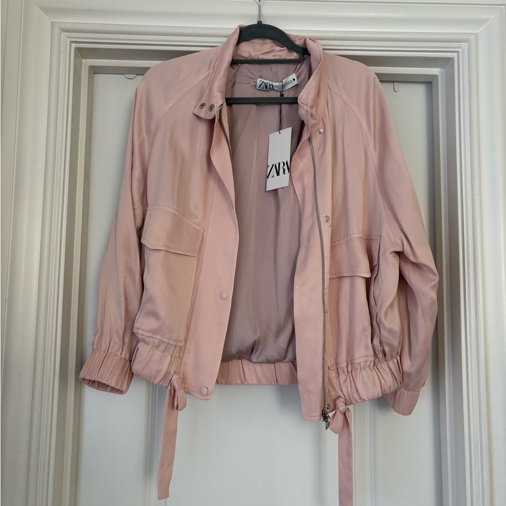Zara Blush Pink Utility Jacket for Women